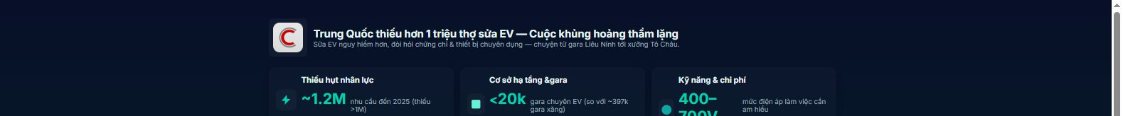 Trung Quốc thiếu hơn 1 triệu thợ sửa xe điện, 75% thợ không đủ tiêu chuẩn: Cuộc khủng hoảng thầm lặng cho nỗ lực xanh hóa ngành ô tô - Ảnh 1