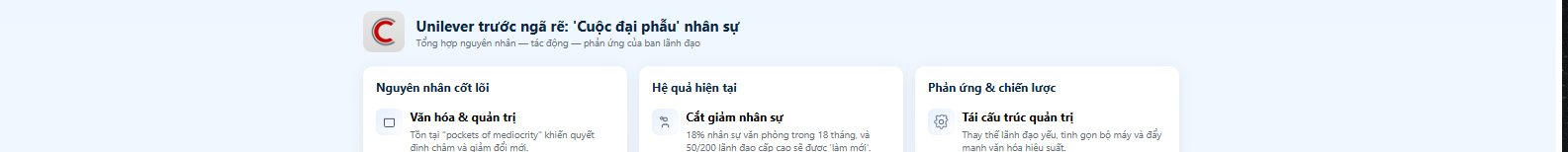 Thoát nguy cơ bị Warren Buffett thâu tóm, Unilever vẫn sa thải 1/4 lãnh đạo cấp cao, cắt giảm 18% nhân sự văn phòng trong 18 tháng - Ảnh 1