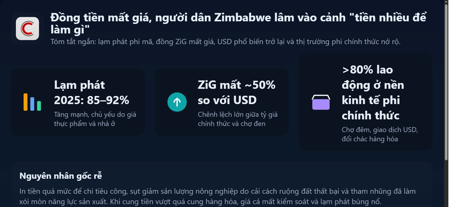 Đồng tiền mất giá, người dân Zimbabwe lâm vào cảnh ‘tiền nhiều để làm gì’ - Ảnh 2