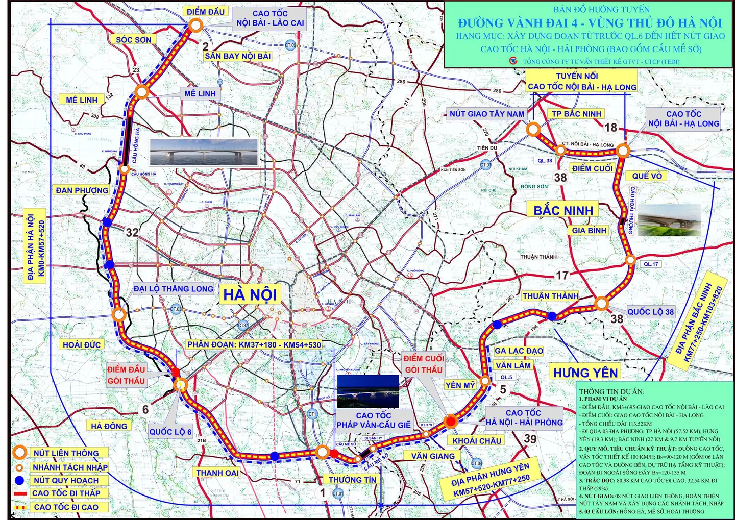 Hà Nội khởi công cao tốc hơn 56 nghìn tỷ, hàng triệu người dân Hà Nội, Hưng Yên, Bắc Ninh sắp đón tin vui - Ảnh 1