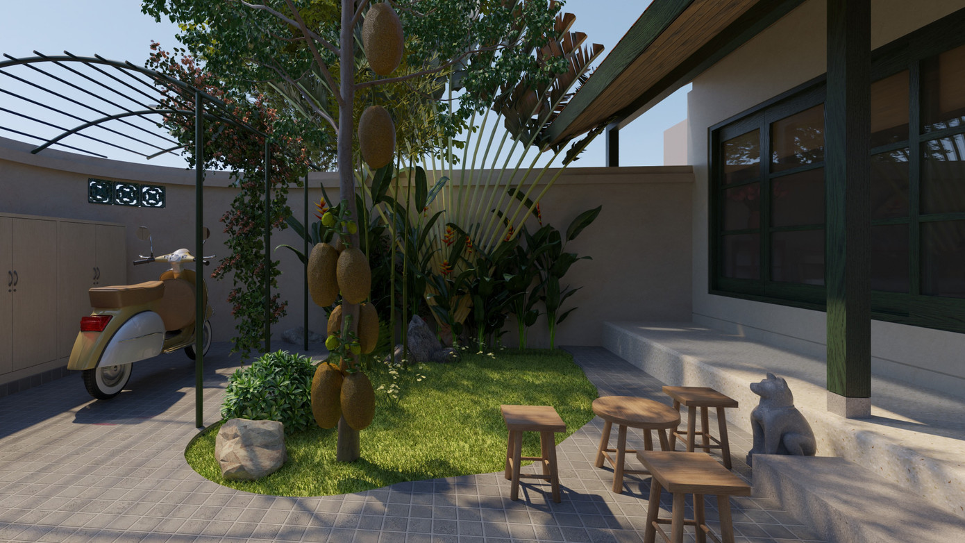 Thiết kế nhà đậm chất chất truyền thống cho diện tích đất 100m2 - Ảnh 3