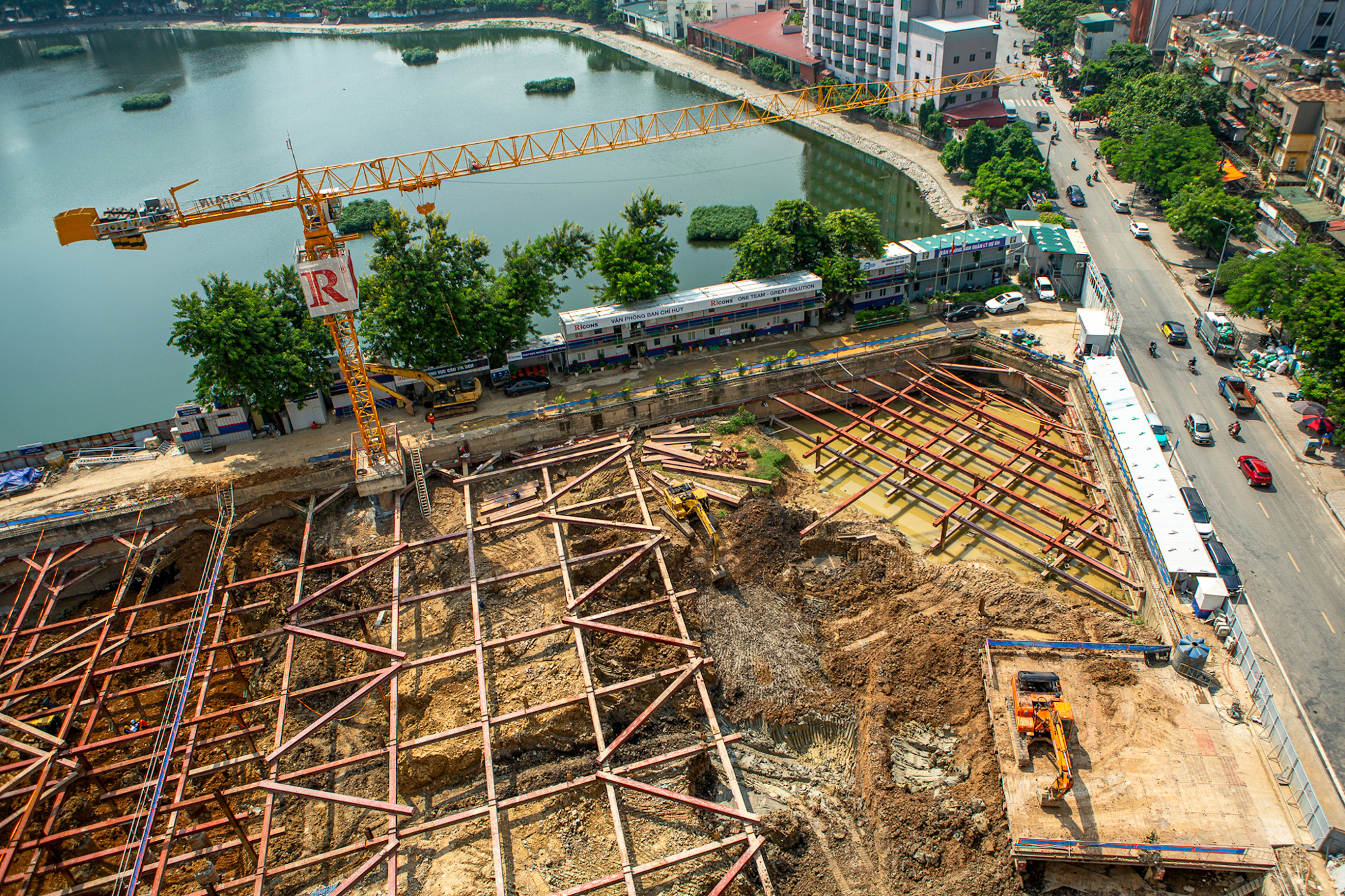 Hồ duy nhất ở trung tâm Hà Nội có 2 dự án lớn đang xây: Vinhomes làm nhà trăm tỷ, tương lai có 3 khách sạn cao tầng - Ảnh 6