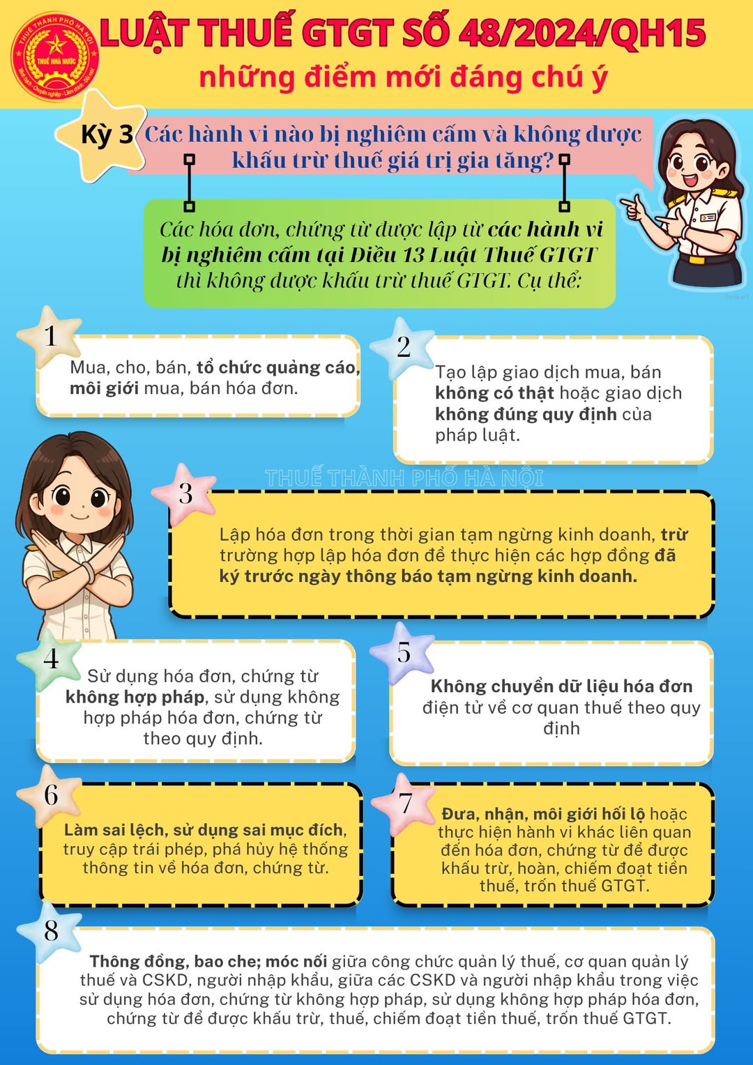 Thuế TP.Hà Nội cảnh báo 8 trường hợp không được khấu trừ thuế, người dân lưu ý - Ảnh 1