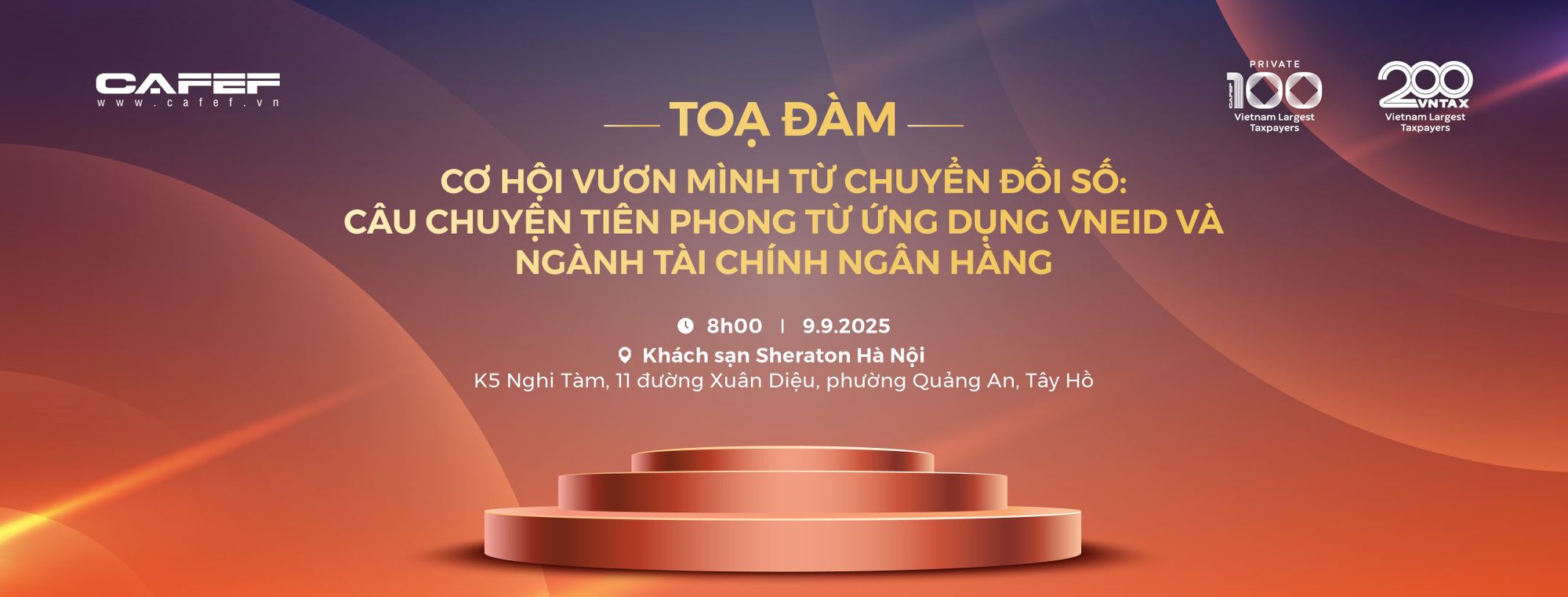 Sắp diễn ra Tọa đàm “Cơ hội vươn mình từ chuyển đổi số: Câu chuyện tiên phong từ ứng dụng VNeID và ngành Tài chính Ngân hàng” - Ảnh 1