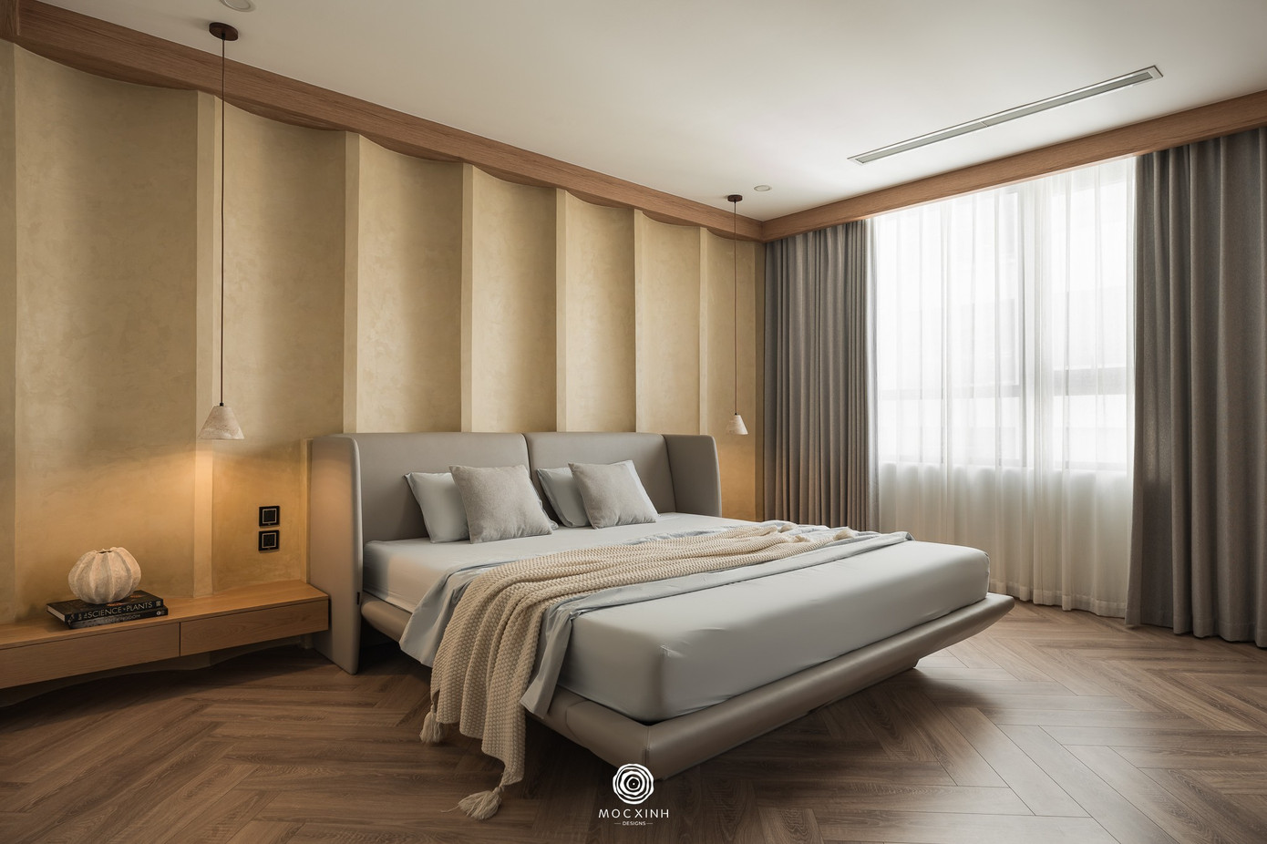 Đập thông hai căn hộ tạo nên không gian 260m2 rộng mở - Ảnh 9