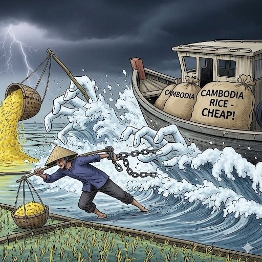 Giải mã 'kịch bản' hạ gục giá lúa miền Tây: Khi 'khách sộp' lật kèo và 3 cú 'plot twist' còn lại - Ảnh 4