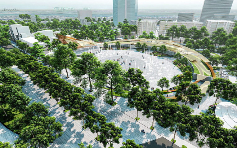 Ngắm trọn vẹn hình hài "siêu" dự án 2,14 ha phía Đông hồ Hoàn Kiếm, dự kiến khởi công tháng 10 - Ảnh 1