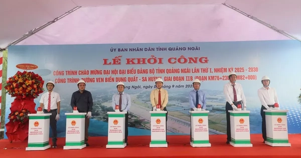 Quảng Ngãi: Khởi công Dự án đường ven biển Dung Quất - Sa Huỳnh