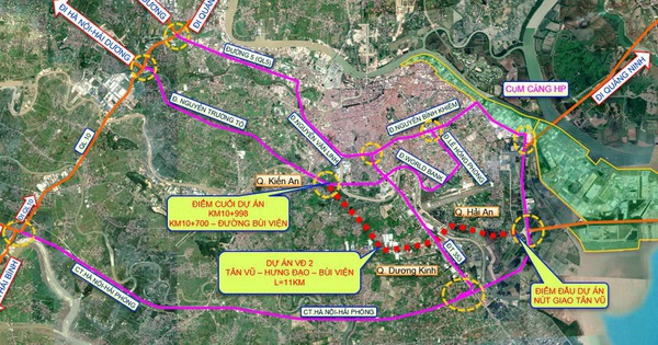 Tin vui cho người dân Hải Phòng: Tuyến Vành đai 2 hơn 7.400 tỷ đồng tăng tốc triển khai