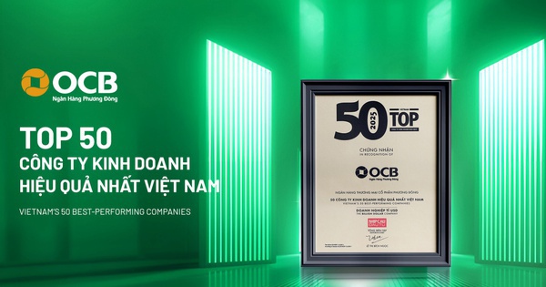 Kinh doanh gắn với phát triển bền vững, OCB vào Top 50 công ty kinh doanh hiệu quả hàng đầu Việt Nam