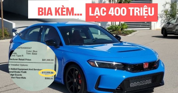 'Bia kèm lạc' không chỉ có tại Việt Nam: Đại lý này công khai kênh giá gần 400 triệu đồng đối với Civic Type R