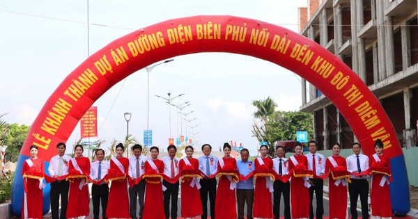 Khánh thành dự án đường Điện Biên Phủ nối dài đến khu đô thị Diêm Vân tại tỉnh Gia Lai