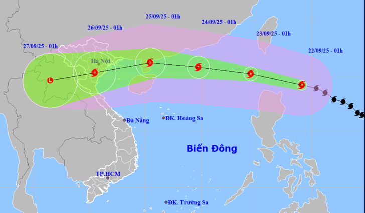 Siêu bão Ragasa mạnh nhất thế giới dự kiến vào Biển Đông ngày mai: Đây là những khu vực của nước ta có thể chịu ảnh hưởng - Ảnh 1