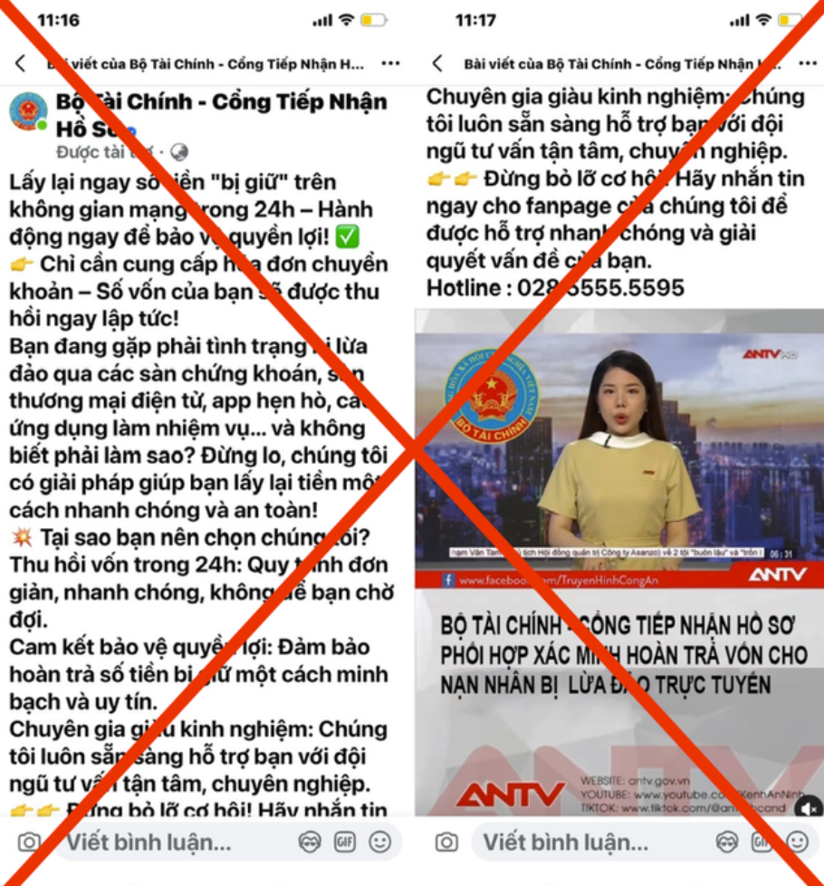Cảnh báo giả mạo Facebook Bộ Tài chính để lừa đảo - Ảnh 1