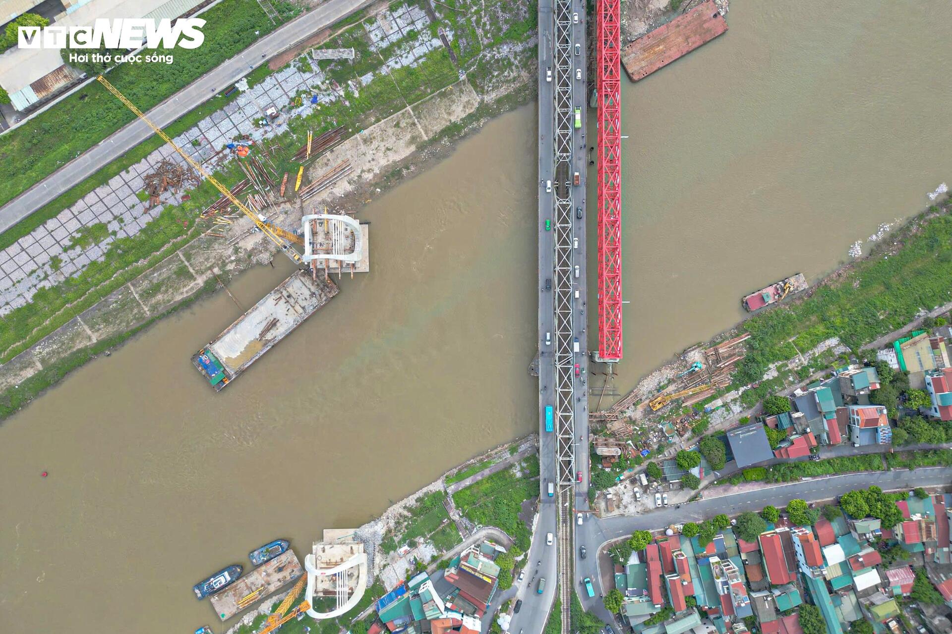 Lộ diện ‘dải lụa giao duyên’ bằng thép vắt qua sông Đuống - Ảnh 16