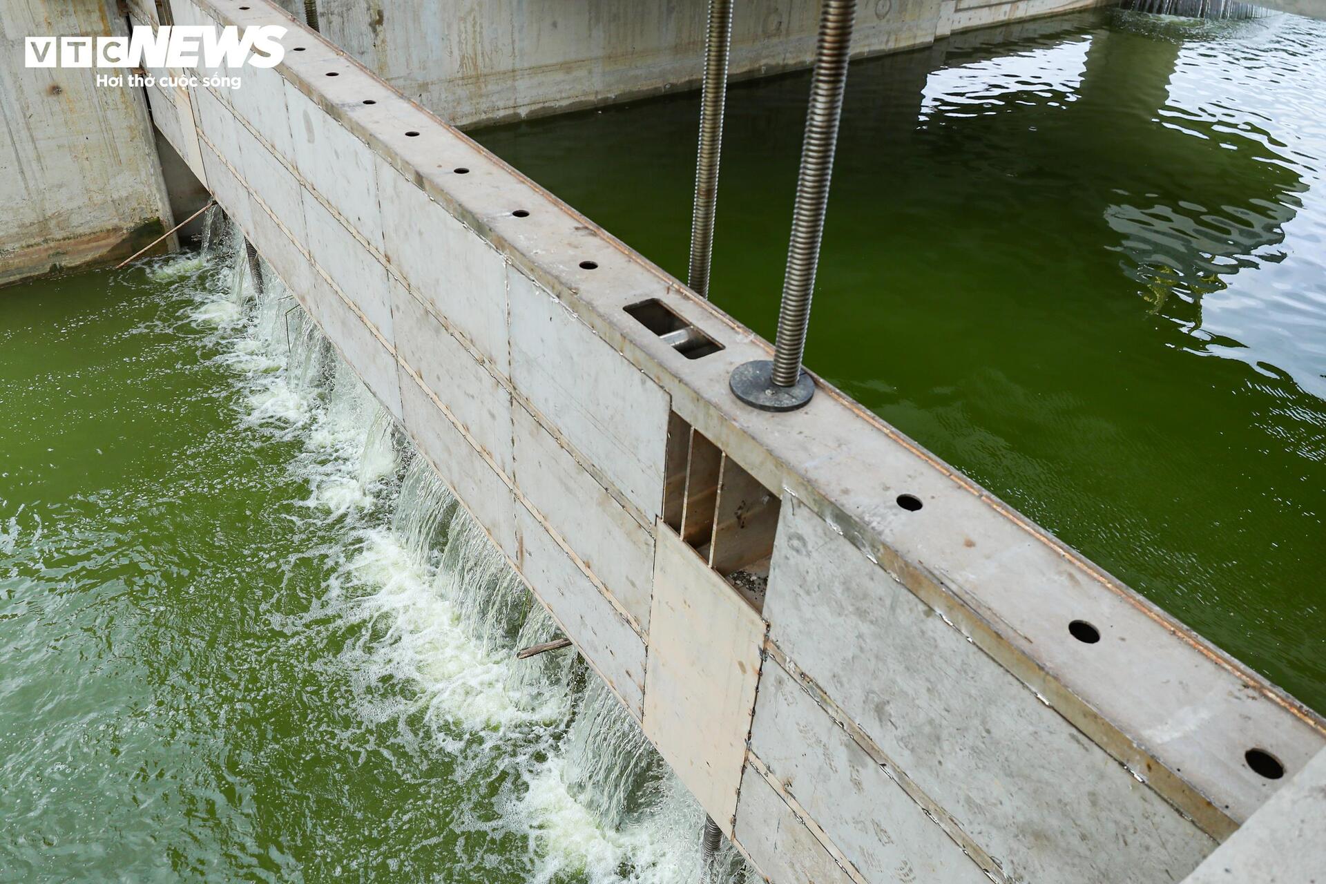 Đập dâng đầu tiên hoạt động, mang dòng nước xanh ‘hồi sinh’ sông Tô Lịch - Ảnh 5