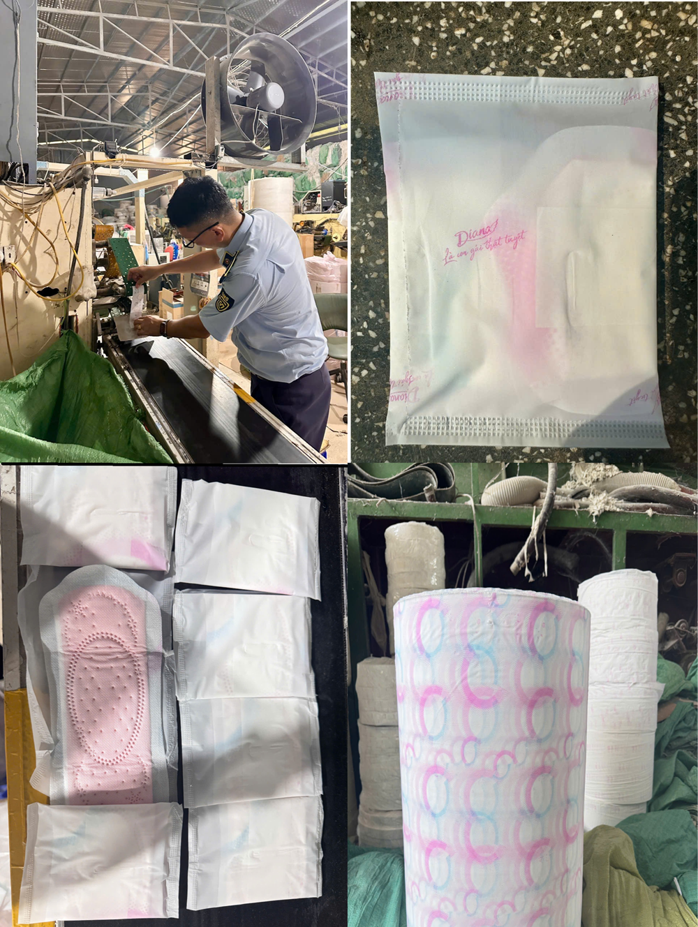 Triệt phá cơ sở sản xuất bỉm trẻ em, băng vệ sinh giả quy mô 'khủng' - Ảnh 1