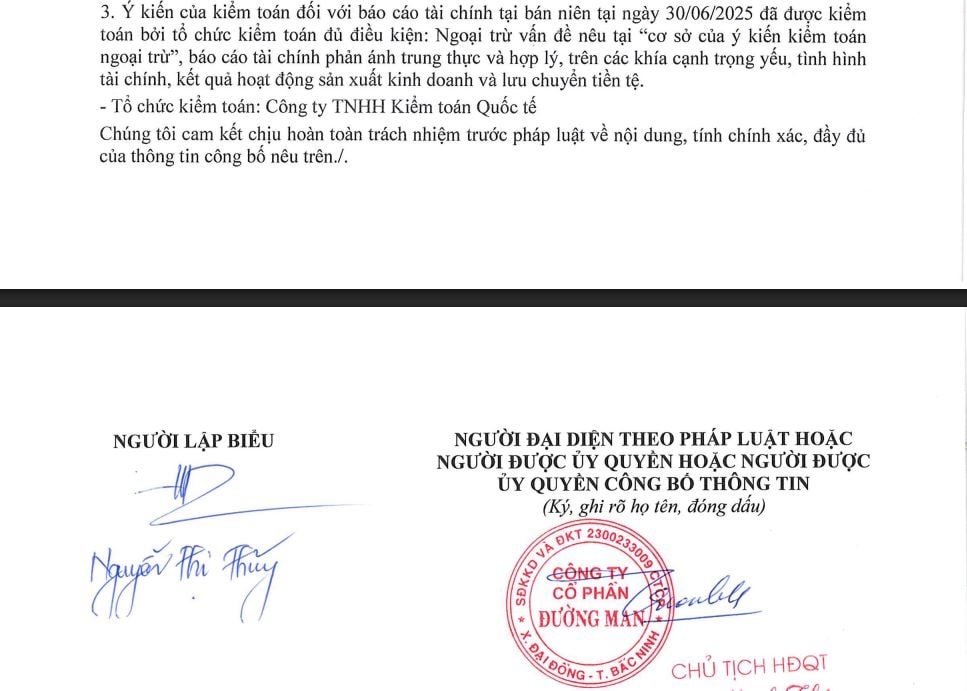 Tiếp mạch lỗ, Đường Man của đại gia Đường “bia” bị kiểm toán có ý kiến ngoại trừ trên BCTC - Ảnh 3