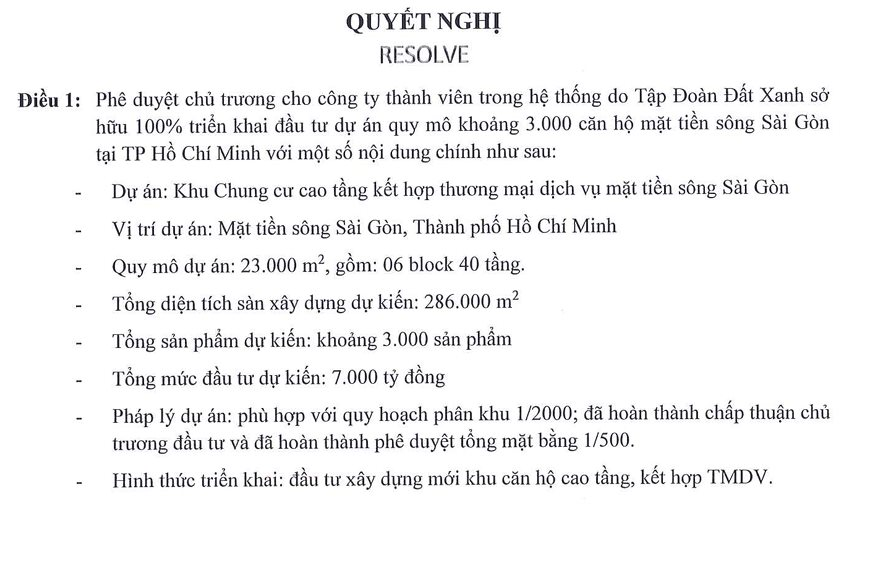 Đất Xanh phê duyệt chủ trương đầu tư dự án 7.000 tỷ đồng ven sông Sài Gòn, cổ phiếu tăng gấp đôi chỉ sau 5 tháng - Ảnh 1