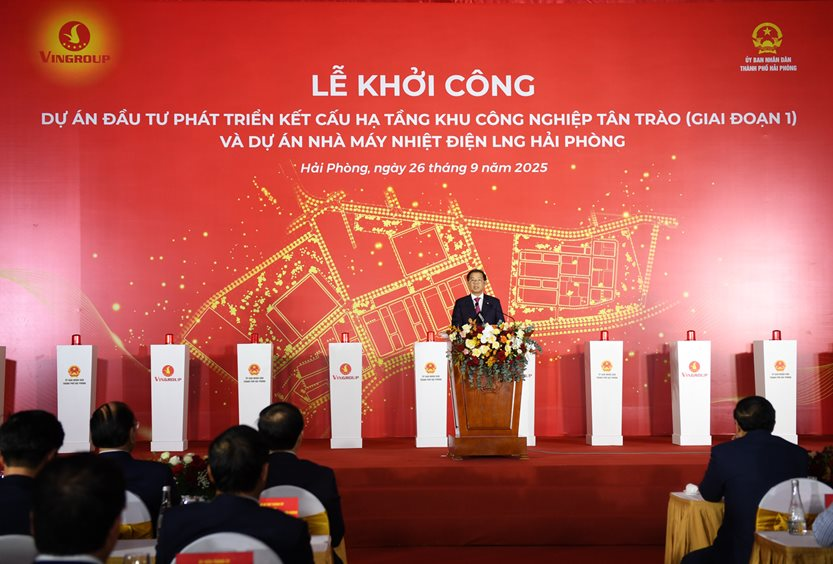 Tập đoàn Vingroup khởi công khu công nghiệp Tân Trào và nhà máy nhiệt điện LNG Hải Phòng - Ảnh 2
