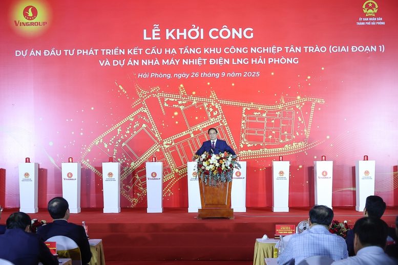 Thủ tướng dự lễ khởi công 2 dự án có tổng vốn 182 nghìn tỷ đồng tại Hải Phòng - Ảnh 7