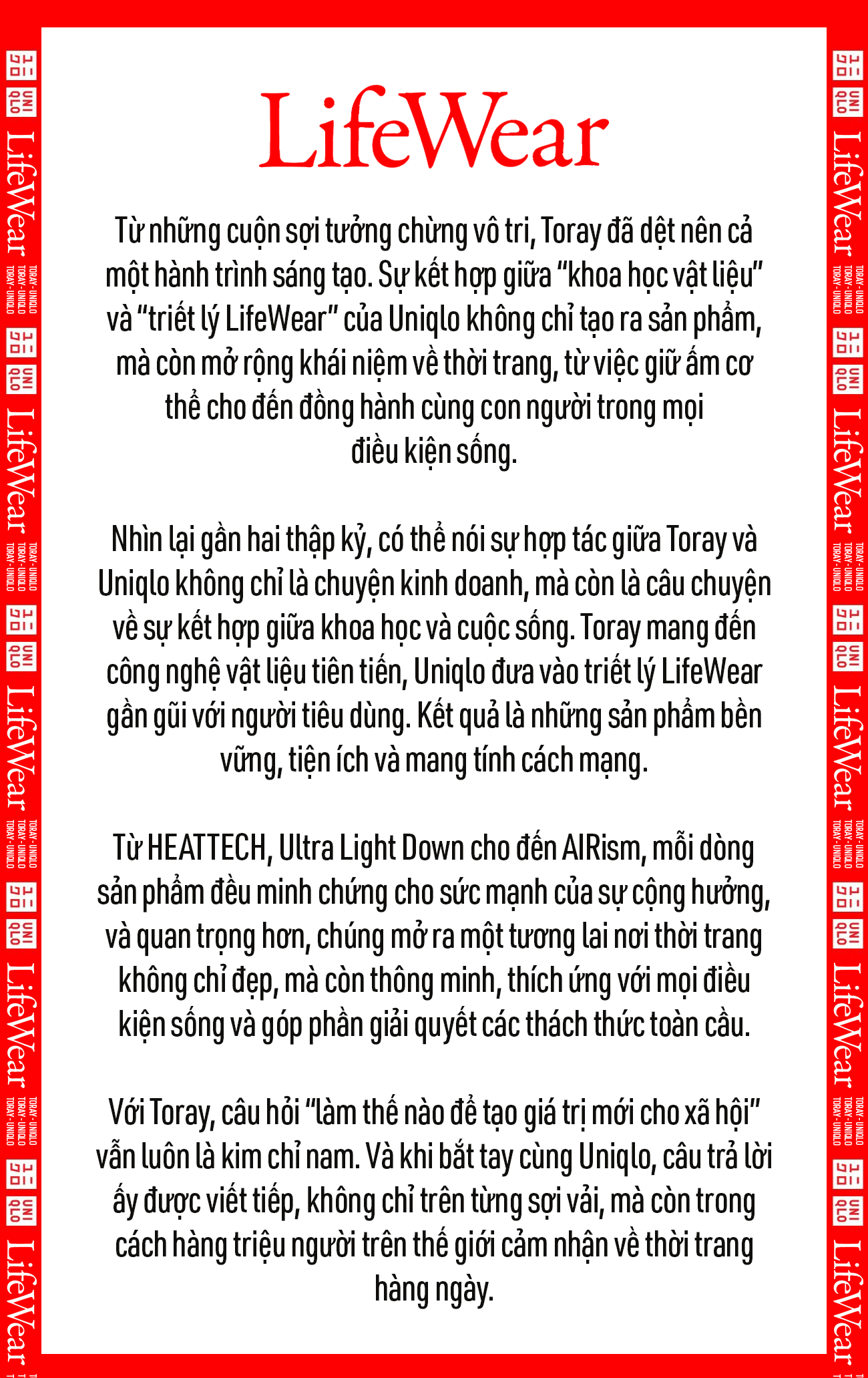 Chủ tịch Toray Industries kể về 'mối duyên' với Uniqlo: 20 năm tạo nên 'chất liệu của giấc mơ', từ HEATTECH đến mục tiêu doanh số 10.000 tỷ Yên - Ảnh 7