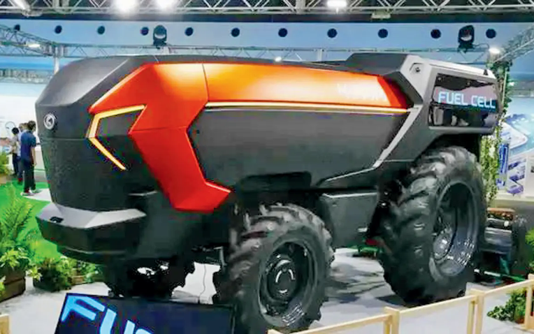 Nhật Bản ra mắt máy kéo không người lái chạy bằng hydro đầu tiên trên thế giới - Ảnh 1