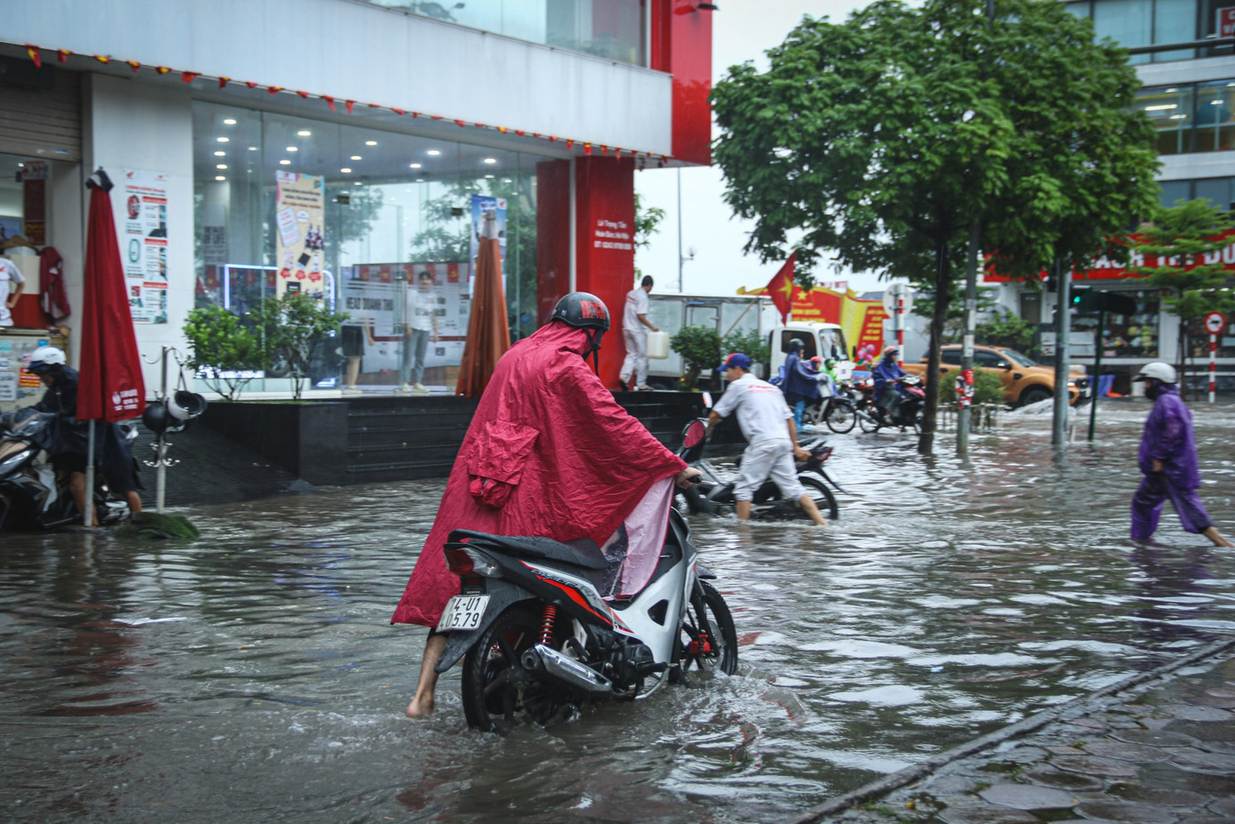 Mệt mỏi vì bơm xong lại ngập trong biệt thự chục tỉ ở Hà Nội - Ảnh 3