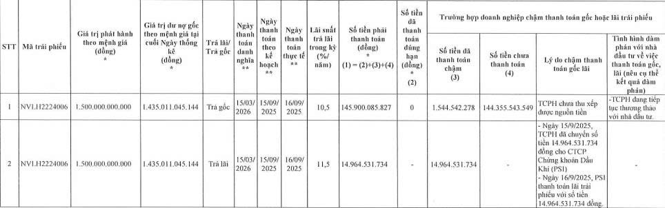 Novaland thanh toán hơn 337 tỷ đồng gốc, lãi trái phiếu - Ảnh 1