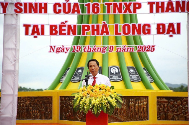 Khánh thành Khu tưởng niệm thanh niên xung phong hy sinh tại bến phà Long Đại - Ảnh 1