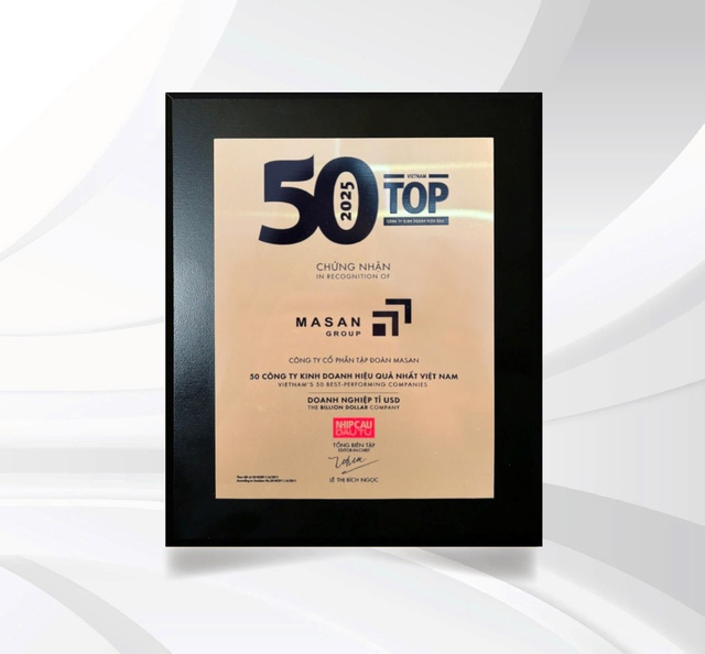 12 năm liên tiếp Masan Group đạt TOP 50 Công ty kinh doanh hiệu quả nhất Việt Nam - Ảnh 1