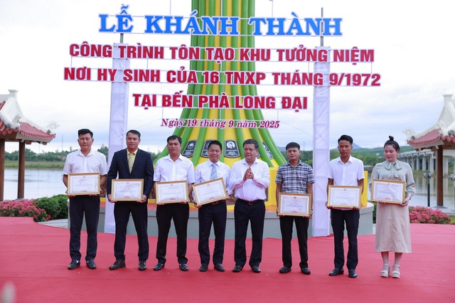 Khánh thành Khu tưởng niệm thanh niên xung phong hy sinh tại bến phà Long Đại - Ảnh 3