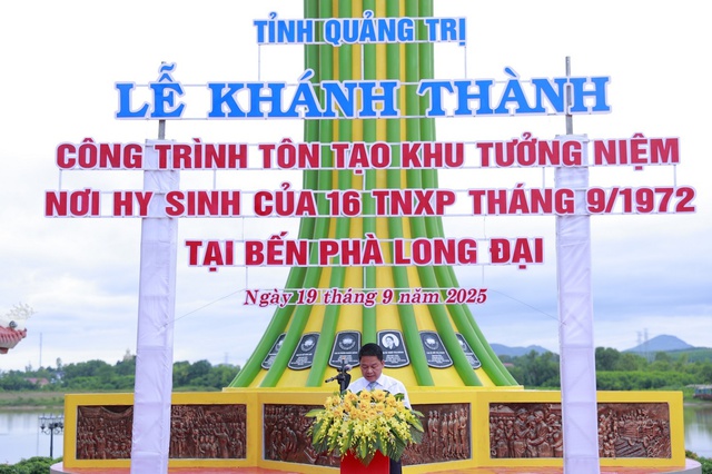 Khánh thành Khu tưởng niệm thanh niên xung phong hy sinh tại bến phà Long Đại - Ảnh 4