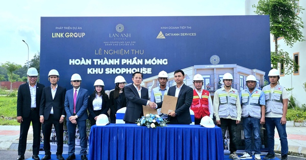 Lan Anh Avenue: Khẳng định uy tín từ lễ nghiệm thu phần móng Shophouse