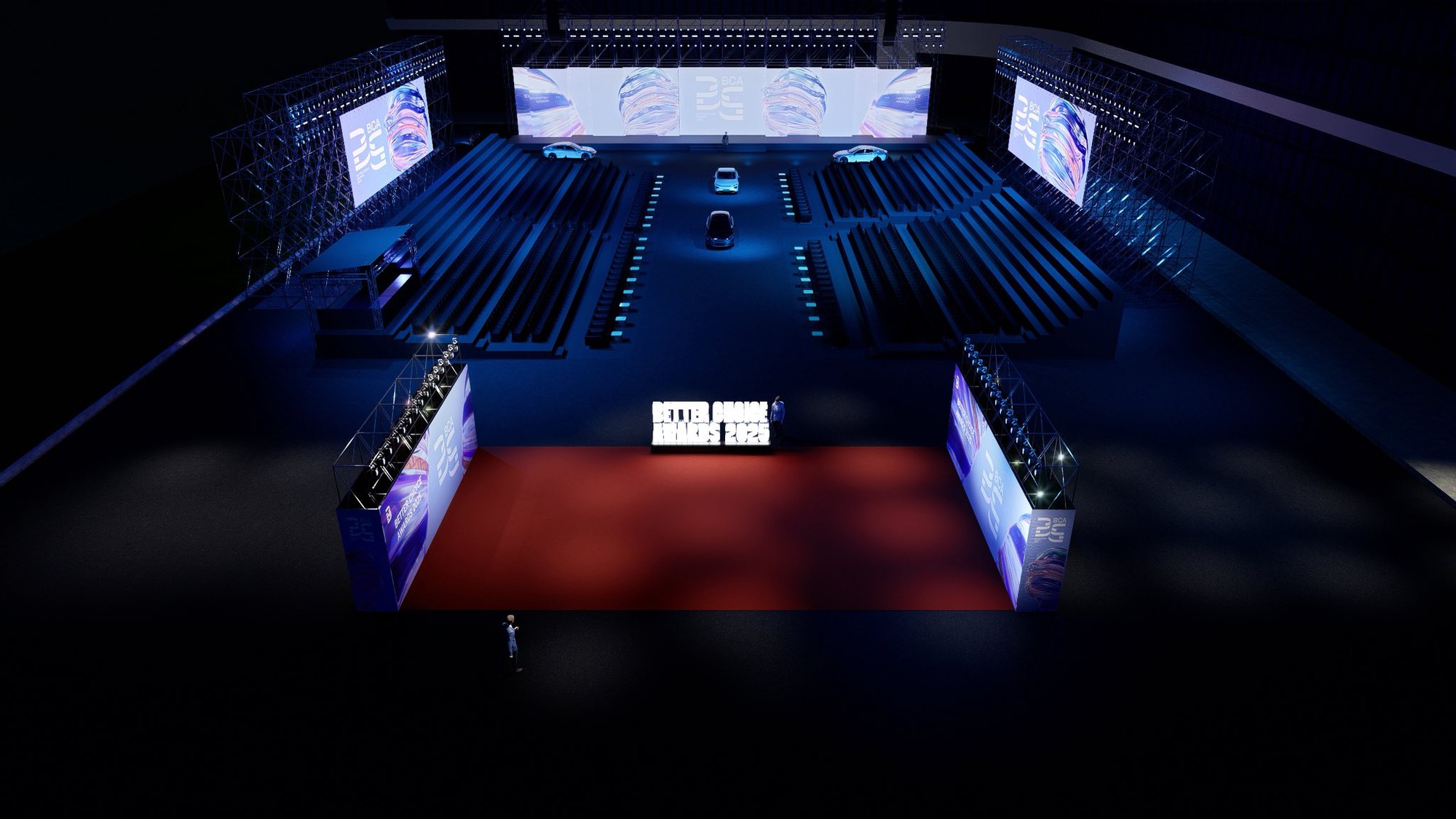 Hé lộ sân khấu hoành tráng của Better Choice Awards 2025: 1.500 chỗ ngồi, màn hình khổng lồ và phần ‘catwalk’ siêu cuốn của các mẫu xe của năm - Ảnh 2
