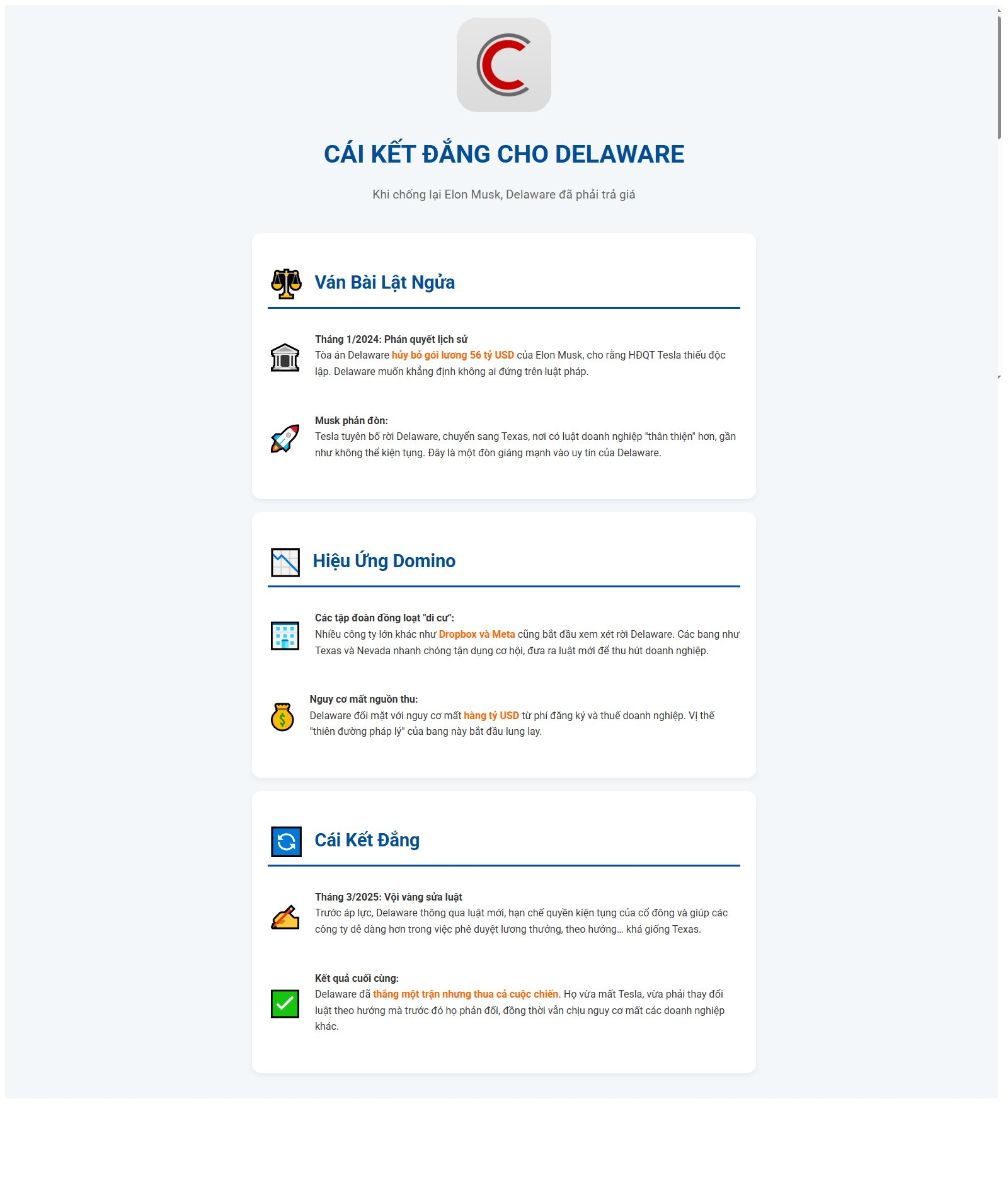 Kết cục đắng khi chống lại Elon Musk: Ngăn Tesla trả thưởng để rồi các tập đoàn bỏ đi hàng loạt, Delaware vội vàng sửa luật - Ảnh 2