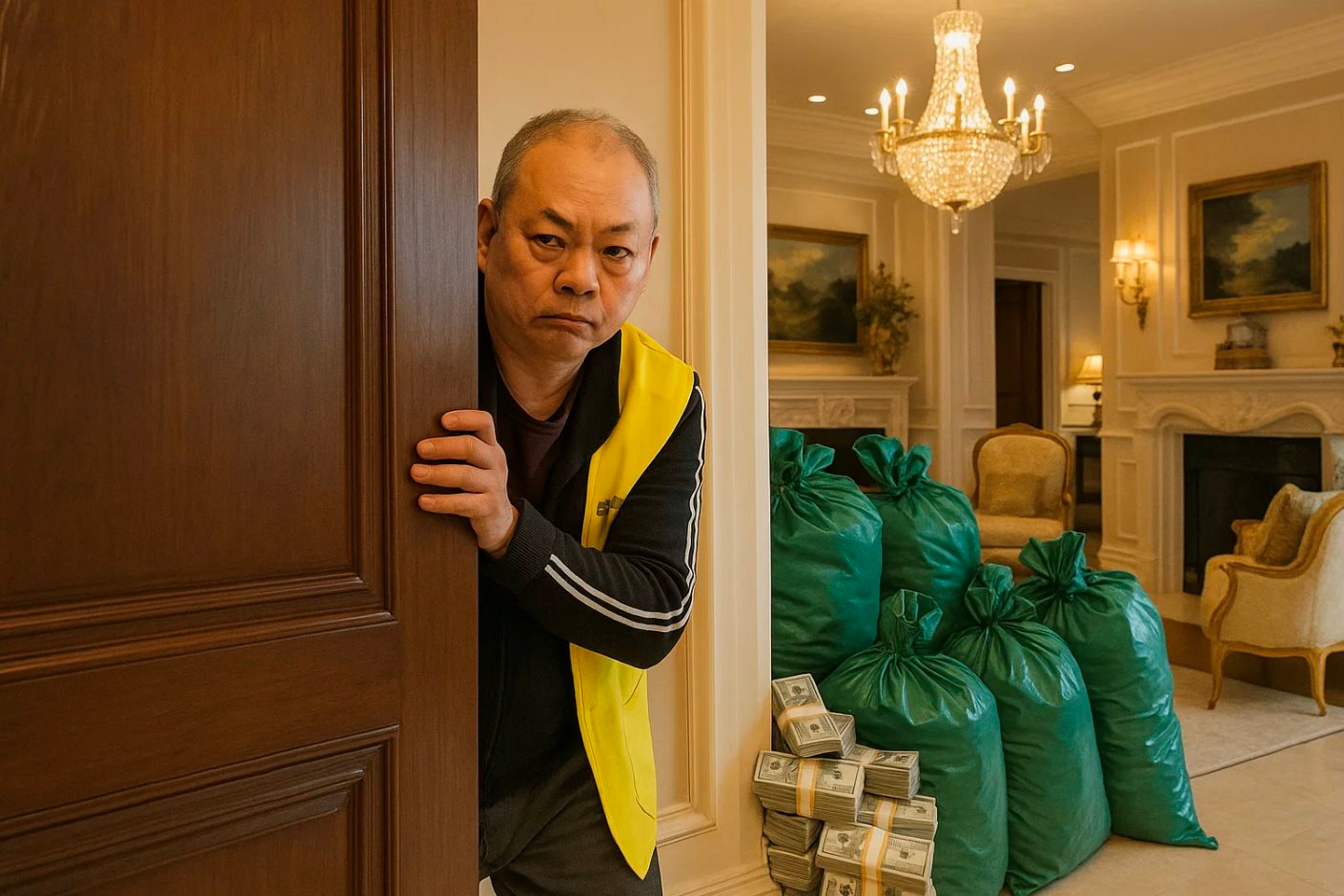 Đột kích nhà riêng của cựu giám đốc công ty nông nghiệp, tịch thu hơn 10.000 tỷ đồng tiền mặt, được bọc trong túi nilon cao đến 1,6 mét giấu sau tường gạch - Ảnh 1