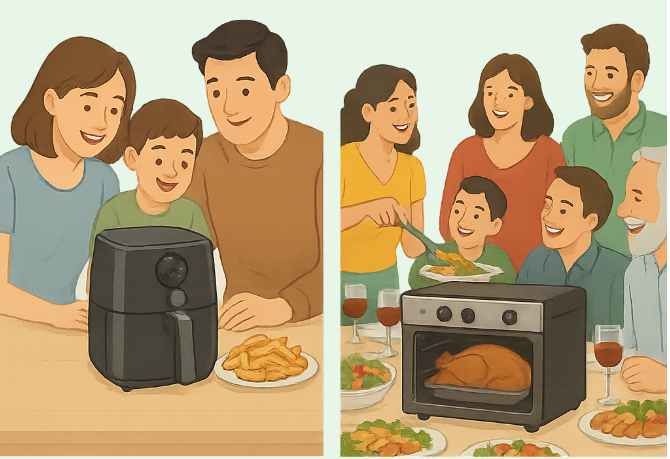 Nồi chiên không dầu và lò nướng: Loại nào tiết kiệm điện hơn khi chế biến món ăn? - Ảnh 1