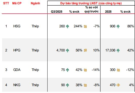 CTCK ước tính KQKD quý 3 ngành thép: Hòa Phát, Nam Kim, Tôn Đông Á tăng trưởng 2 con số, đột biến với Hoa Sen - Ảnh 1