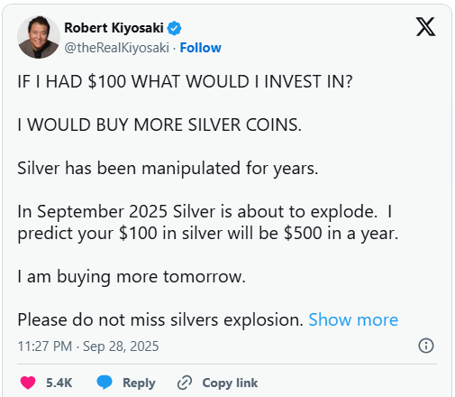 Tác giả 'Cha giàu, cha nghèo': 'Tôi sẽ đầu tư ngay loại tài sản này, 100 USD hôm nay có thể thành 500 USD trong một năm' - Ảnh 2