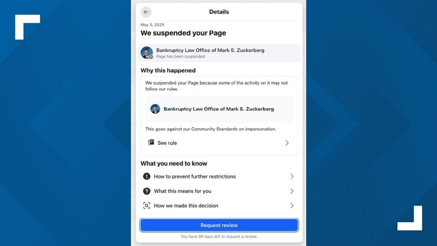 Mark Zuckerberg kiện Mark Zuckerberg vì bị khóa tài khoản Facebook - Ảnh 1