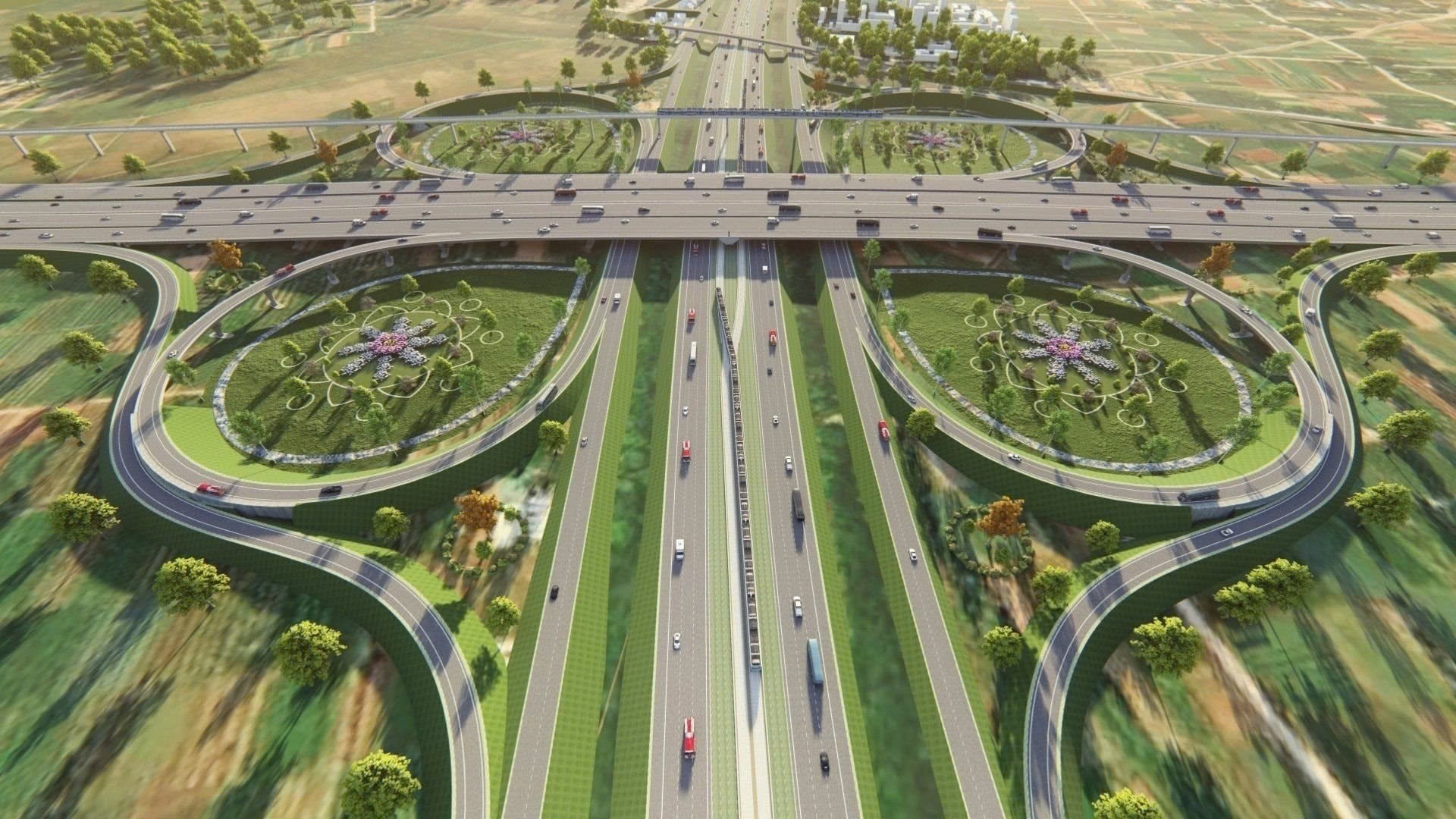 Khởi công cao tốc dài 113 km thuộc Vành đai 4 - Vùng Thủ đô trị giá hơn 56.293 tỉ đồng - Ảnh 2