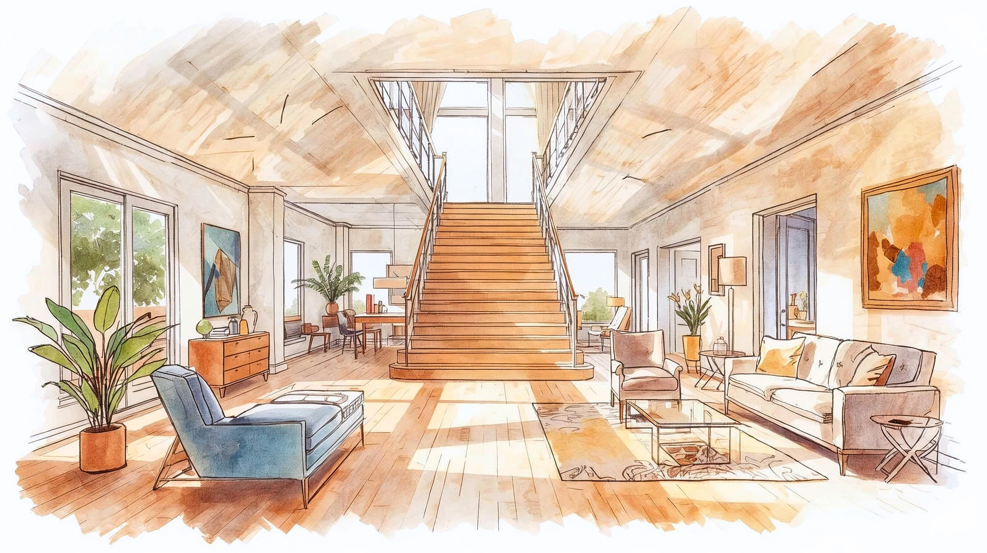 Chủ nhà khóc ròng: Rao bán biệt thự cả năm không ai ngó, chỉ vì cầu thang đặt ngay giữa nhà - Ảnh 2