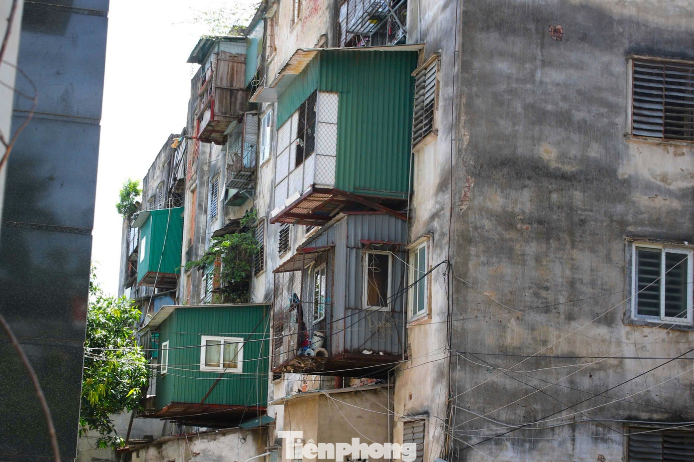 Chung cư xuống cấp, trần rơi lả tả - Ảnh 10