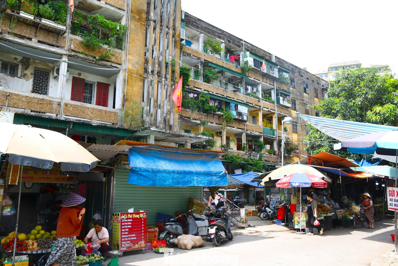 Chung cư xuống cấp, trần rơi lả tả - Ảnh 14