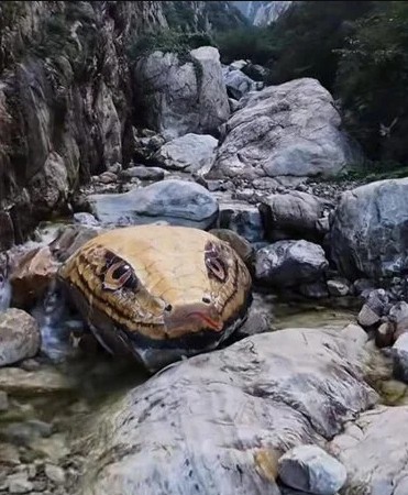 'Trăn khổng lồ' giữa suối khiến du khách hoảng sợ, ban quản lý nói: Nó đã ở đây hàng trăm triệu năm - Ảnh 3