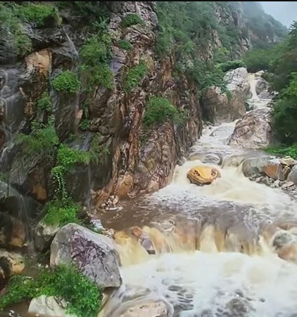 'Trăn khổng lồ' giữa suối khiến du khách hoảng sợ, ban quản lý nói: Nó đã ở đây hàng trăm triệu năm - Ảnh 1