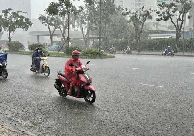 Ảnh hưởng bão số 8, TP.HCM mưa lớn như trút nước - Ảnh 2