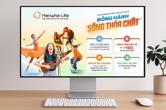 Hanwha Life ra mắt sản phẩm bảo hiểm liên kết đơn vị ‘Đồng hành sống thỏa chất’ - Ảnh 1