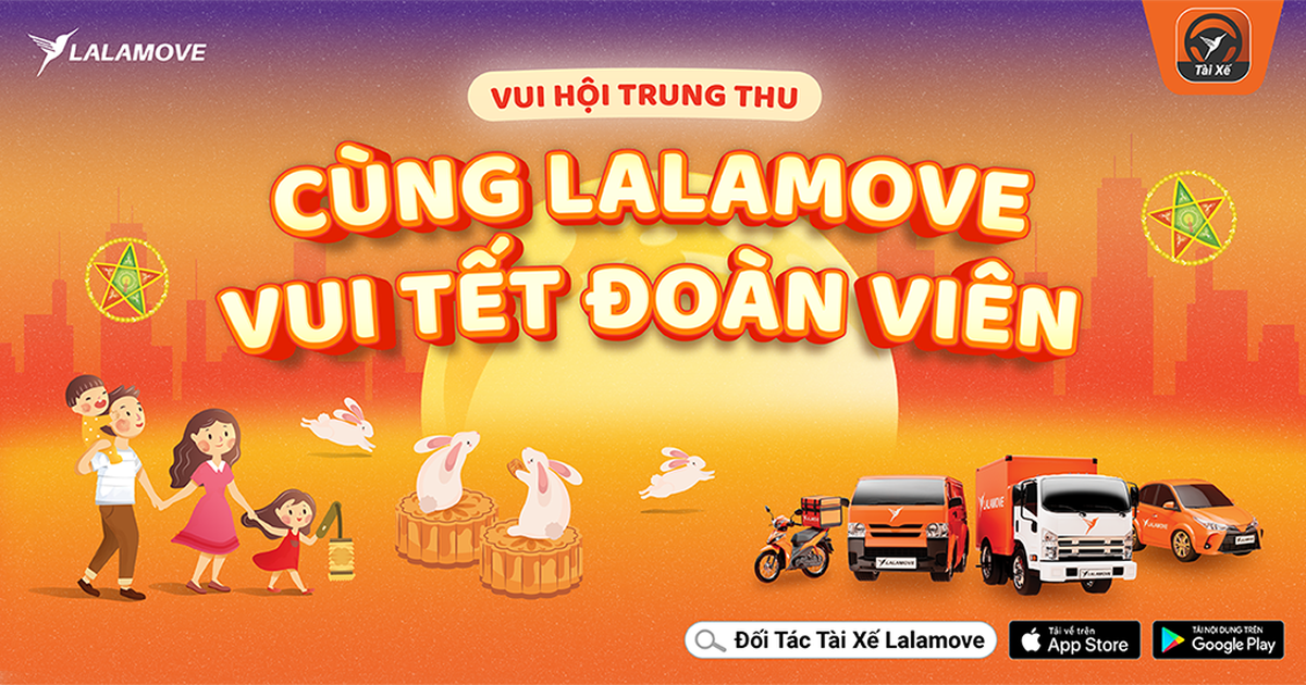 Lalamove mang Trung Thu ấm áp đến từng gia đình của Đối tác tài xế